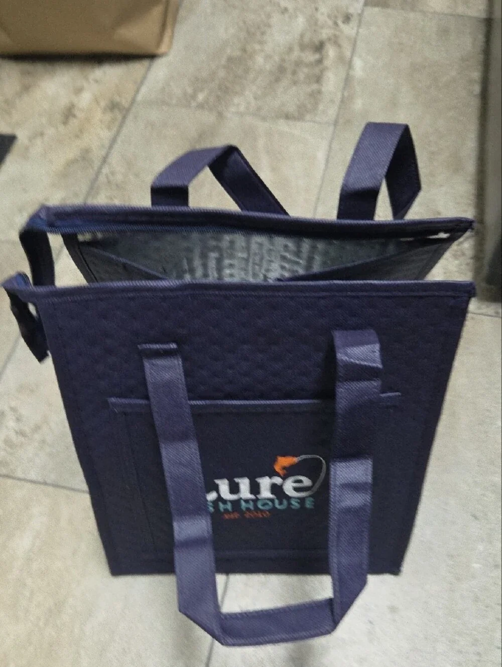 New Navy Reusable Tote Bag